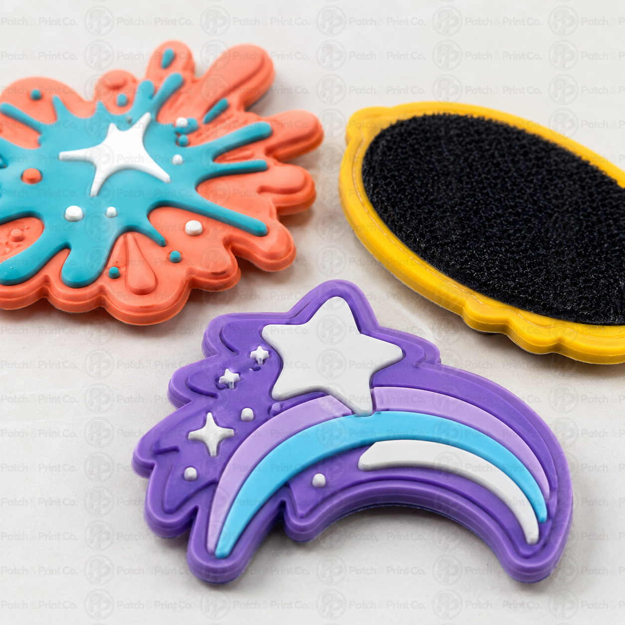 Custom PVC patch example 3 showing moulded rubber detail